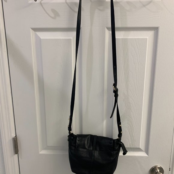 Sanctuary	Black Leather Crossbody - Picture 4 of 7